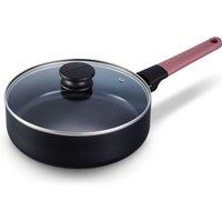 Brabantia Non-Stick Aluminium Skillet Pan, 24cm Black