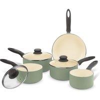 Brabantia Non-Stick Aluminium Sage 5 Piece Pan Set