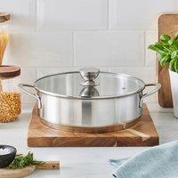 Recycled Stainless Steel Skillet Pan, 26cm