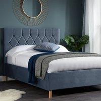 Loxley Velvet Ottoman Bed Frame