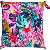 furn. Psychedelic Jungle Outdoor Floor Cushion Pink/Green