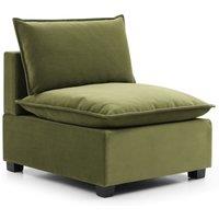 Moda Velvet Modular Armless Chair