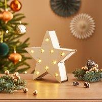 Small Wooden Light Up Star