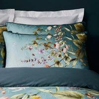 Dorma Meadow Breeze Blue 100% Cotton Standard Pillowcase Pair