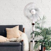 Igenix 16" DC Motor Pedestal Fan White