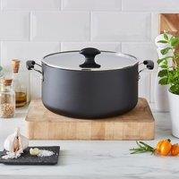 Dunelm Aluminium Stock Pot 28cm Black