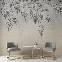 Ombre Leaf Mural Natural