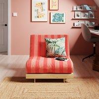 Mito Striped Pink Single Futon