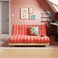 Mito Striped Pink Double Futon