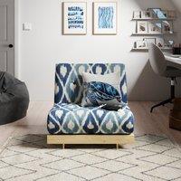 Mito Single Futon Ikat Navy