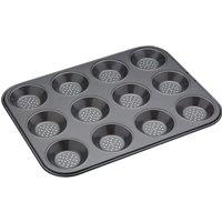 MasterClass Crusty Bake Non Stick Shallow 12 Cup Baking Pan 32cm x 24cm