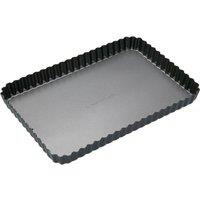 MasterClass Non Stick Fluted Rectangular Flan Quiche Tin 22cm x 31.5cm