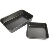 MasterClass Non Stick Twin Pack Roast Pan and Oven Tray