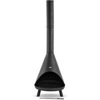 Tower Comet Chiminea, Black Steel Black