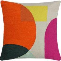 furn. Anjo Cushion Natural White/Pink/Orange