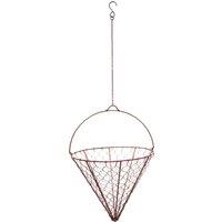 Netted Wire Cone Hanging Basket