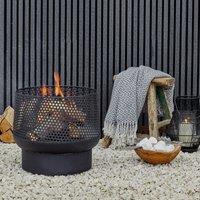 Buttermere Basket Outdoor Fire Pit Black