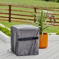 Waterproof Square Fireplace Cover Grey