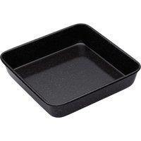 MasterClass Professional Enamel Square Bake Pan 23cm Black