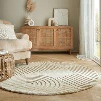 Zen Garden Round Wool Rug