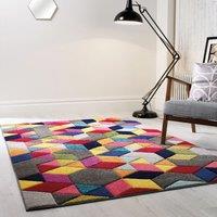 Spectrum Dynamic Geometric Rug MultiColoured