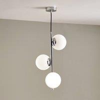 Asterope 3 Light Metal Semi Flush Ceiling Light