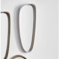 Pebble Wood Veneer Wall Mirror