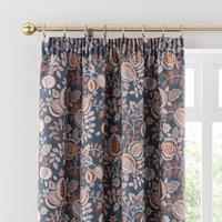 Pomegranate Floral Thermal Pencil Pleat Curtains