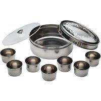 KitchenCraft World of Flavours Stainless Steel Masala Dabba 17cm