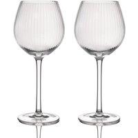 BarCraft Set of 2 Ridged Gin Glasses