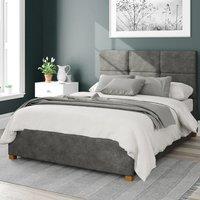 Caine Kimyo Linen Ottoman Bed Frame Dark Grey