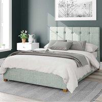 Hepburn Pure Pastel Cotton Ottoman Bed Frame