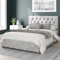 Olivier Mirazzi Velvet Ottoman Bed Silver