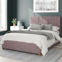 Grant Plush Velvet Ottoman Bed Pink