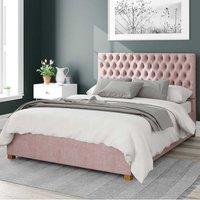 Monroe Pure Pastel Cotton Ottoman Bed Frame