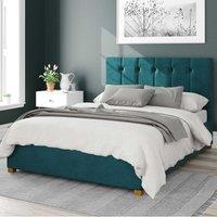 Hepburn Plush Velvet Ottoman Bed Frame Emerald