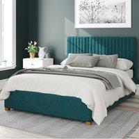 Grant Plush Velvet Ottoman Bed Emerald