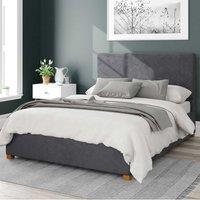 Garland Plush Velvet Ottoman Bed grey