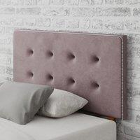 Presley Plush Velvet Headboard pink