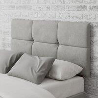 Caine Plush Velvet Headboard Grey