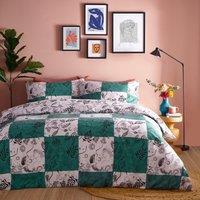 furn. Mythos Checkerboard Duvet Cover & Pillowcase Set