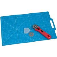 Folding Mat with Rotary Cutter 30cm x 45cm Green