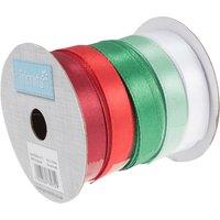 Ribbon Bundle Christmas Satin 4m x 10mm 16pc