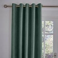 Wynter Thermal Eyelet Door Curtain Forest (Green)