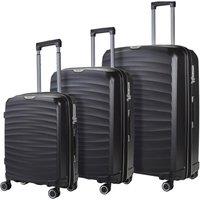 Rock Luggage Set of 3 Sunwave Hard Shell Suitcases