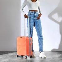 Rock Luggage Sunwave Suitcase Peach