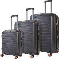 Rock Luggage Set of 3 Sunwave Hard Shell Suitcases