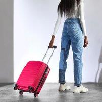 Rock Luggage Sunwave Suitcase Pink