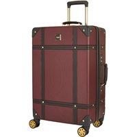 Rock Luggage Vintage Suitcase Burgundy
