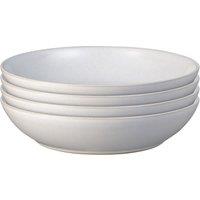 Denby Elements Stone White Set of 4 Pasta Bowls White